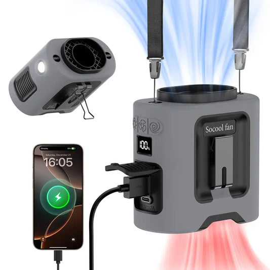 EZ 10,000 MAH Waist Fan with 5 Speeds