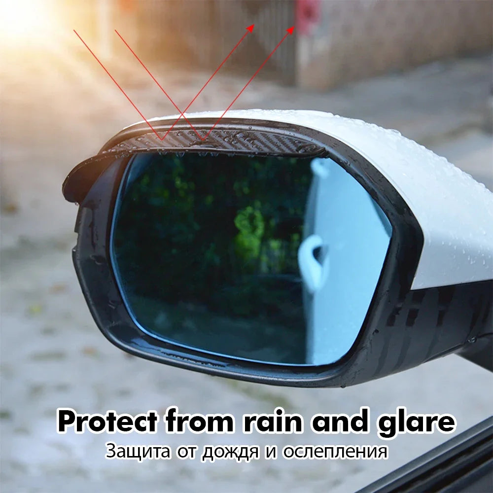 EZ 2-Pack Universal Car Mirror Rain Guards
